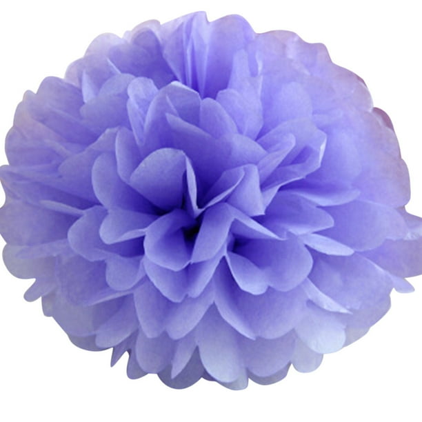 Lilac Tissue Paper Pompoms Flower Wedding Party Decoration Pom Poms